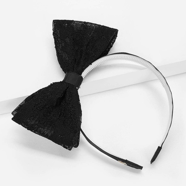

Girls Bow Decorated Headband, Black