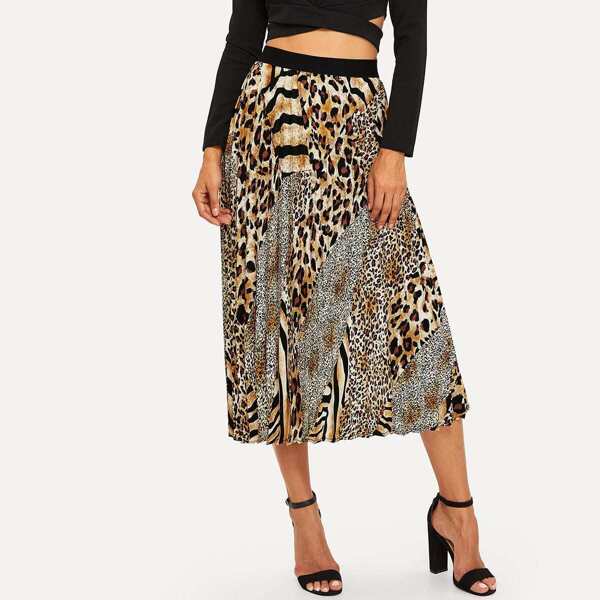 

Animal Print Skirt