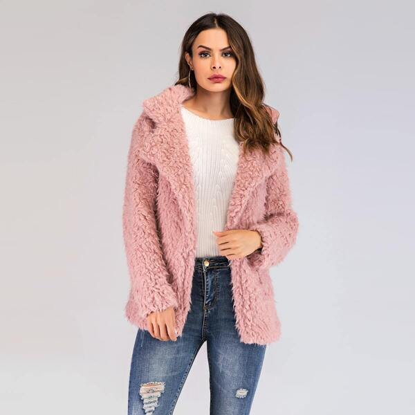 

Solid Teddy Coat