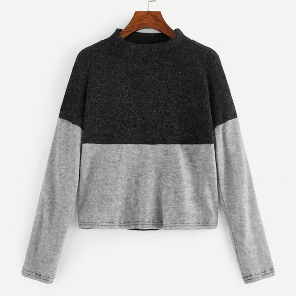 

Stand Neck Cut And Sew Jumper