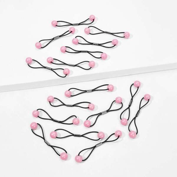 

Girls Beaded Hair Tie 12pcs, Multicolor