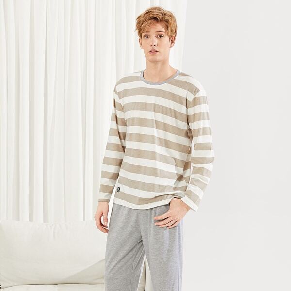 

Men Striped Pajama Set