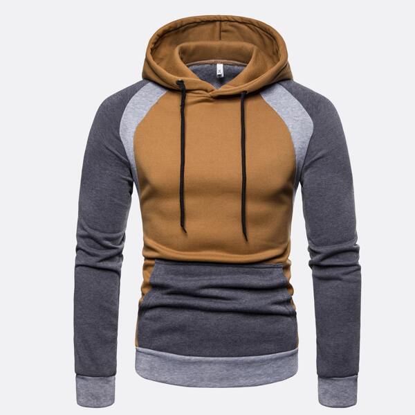 

Men Cut And Sew Hooded Sweatshirt