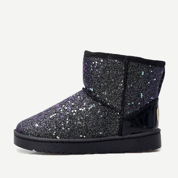 

Glitter Faux Fur Lined Snow Boots