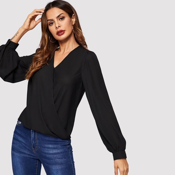 

Drape Surplice Blouse