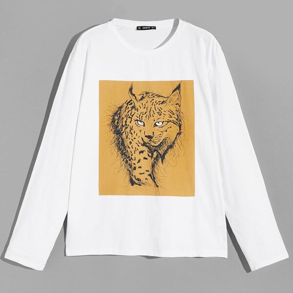 

Men Animal Print T-shirt