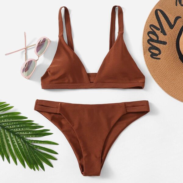 

Ruched Detail Bikini Set