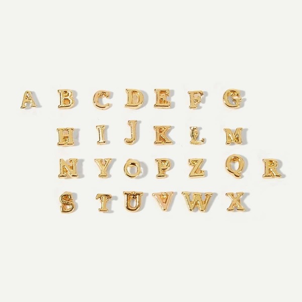 

Letter Shaped Stud Earrings 26pcs