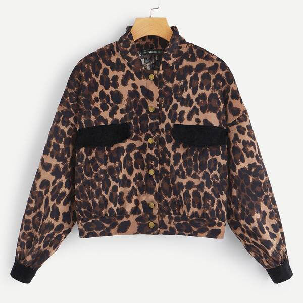 

Button Up Leopard Jacket
