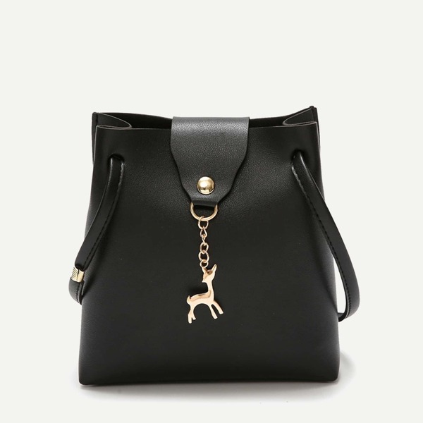 

Kids Metal Deer Decor Crossbody Bag
