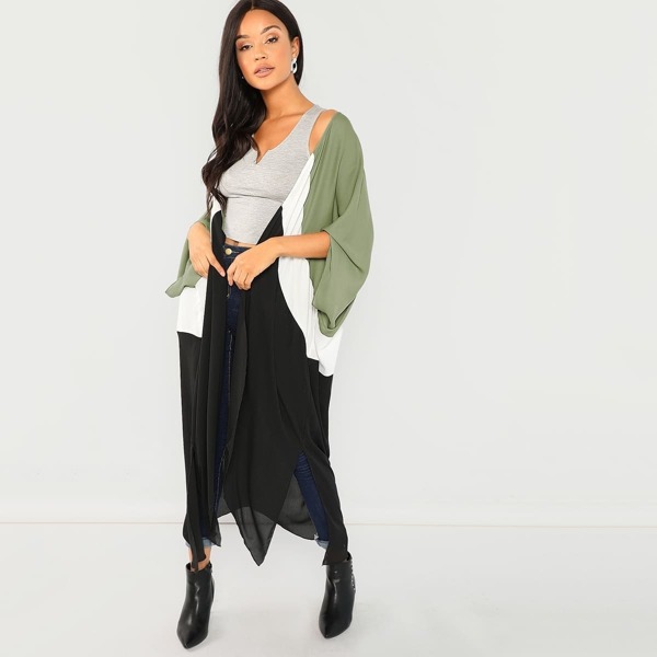 

Color Block Coat, Multicolor
