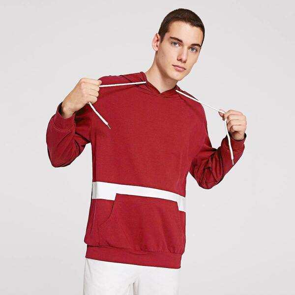 

Men Pocket Front Drawstring Hoodie