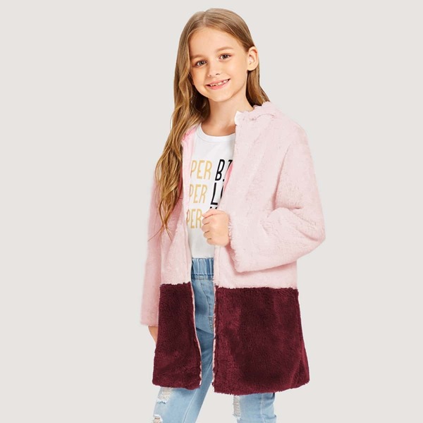 

Girls Zip Up Hoodie Teddy Coat