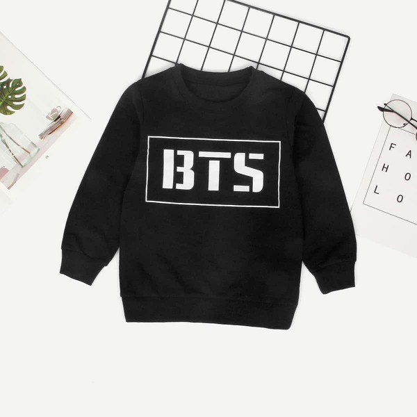 

Boys Letter Print Sweatshirt
