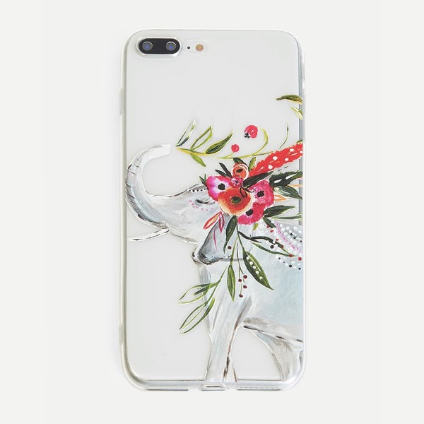

Elephant & Flower Pattern iPhone Case