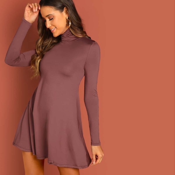 

High Neck Swing Dress