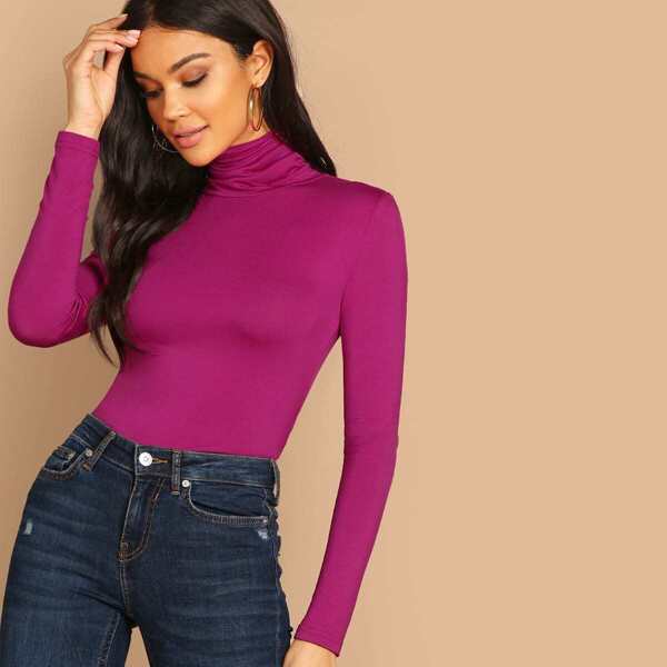 

Turtleneck Slim Fit Top