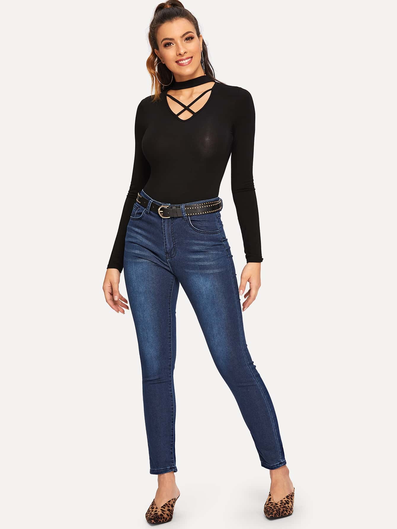 jeans skinny alla caviglia