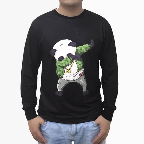 

Men Panda Print Tee