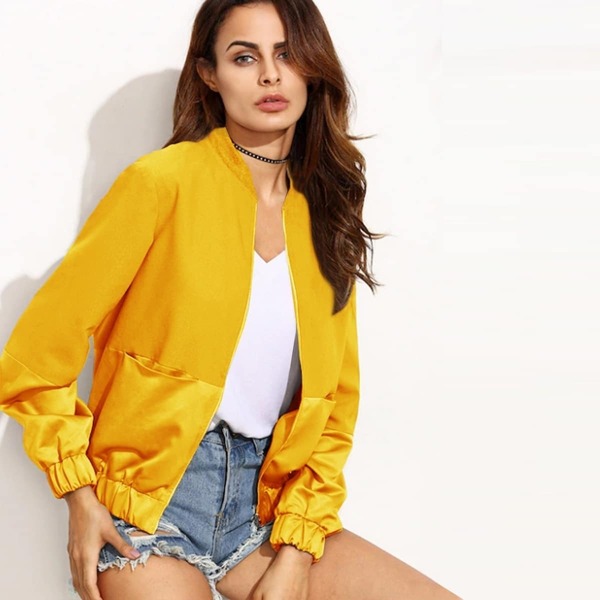 

Zip Up Bomber Jacket