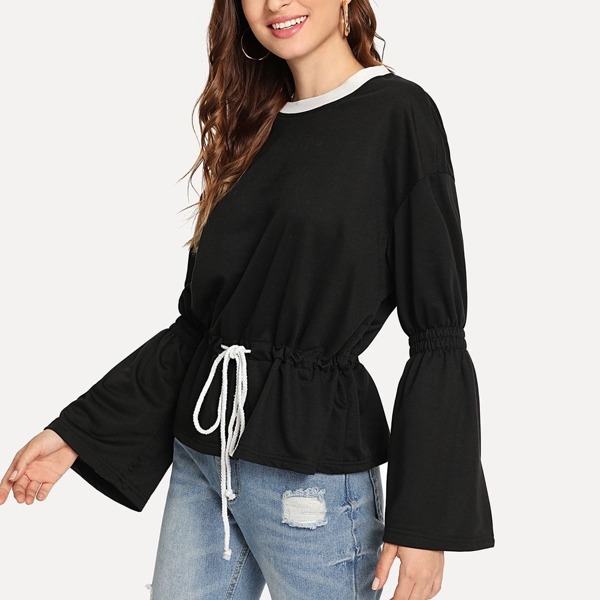 

Drawstring Detail Sweatshirt