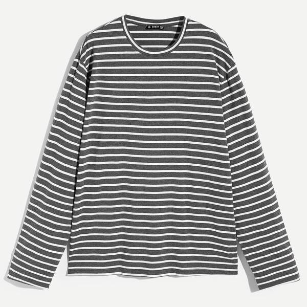 

Men Striped Print T-shirt