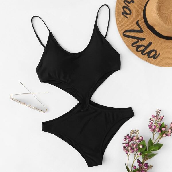 

Cut-out Side One Piece Swimsuit