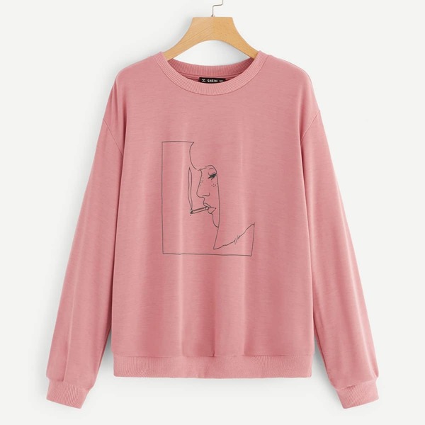 

Graphic Print Sweatshirt