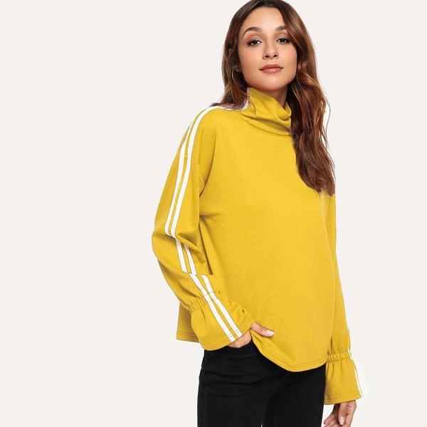 

Tape detail High Neck Sweatshirt