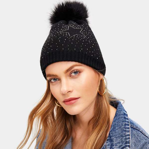 

Star Pattern Beanie Hat