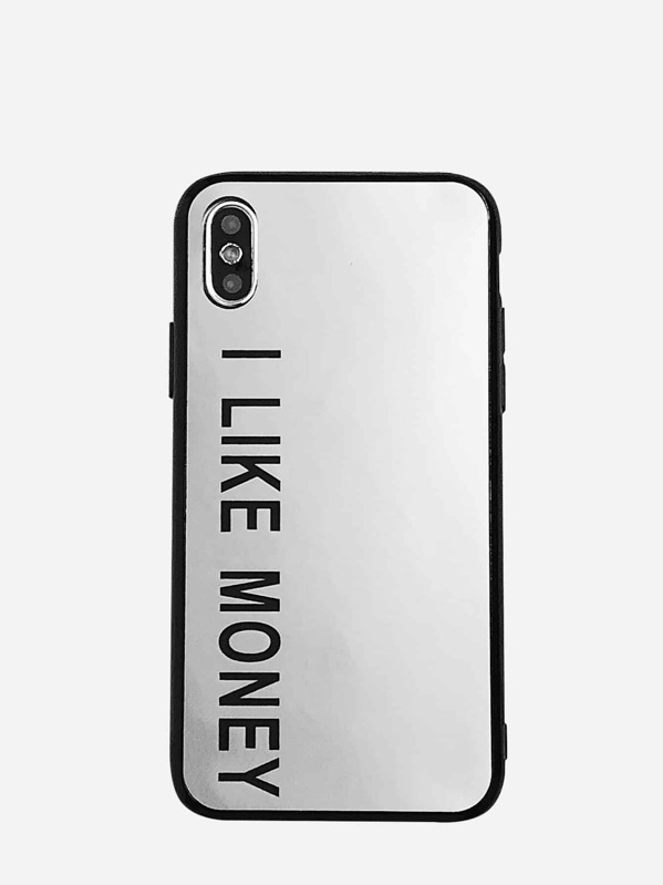 

Letter Print Mirror iPhone Case