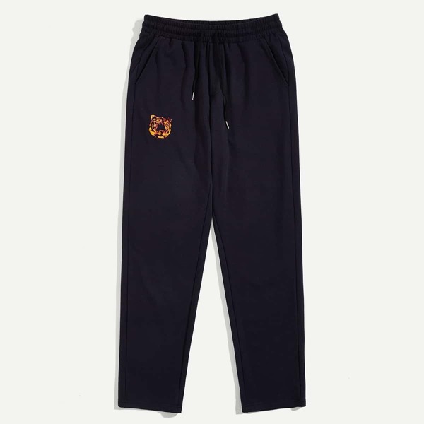 

Men Tiger Print Drawstring Sweatpants