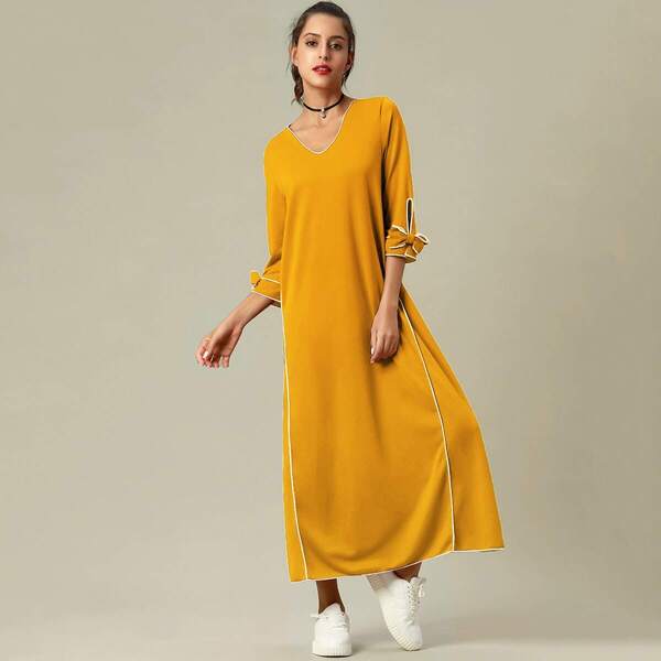 

Bow Tie Detail Longline Dress