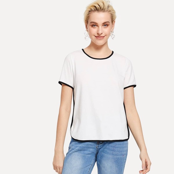 

Contrast Trim Tee