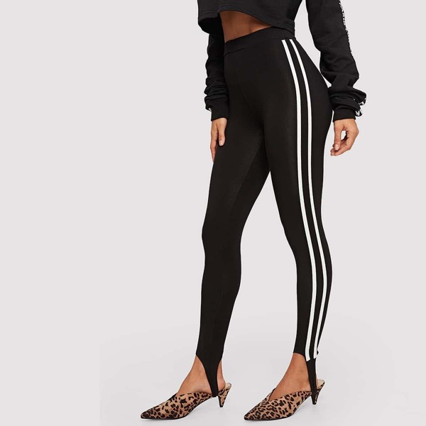 

Stripe Side Stirrup Leggings