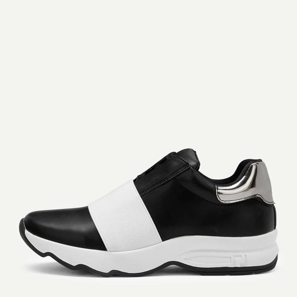 

Color-block Chunky Sole Sneakers