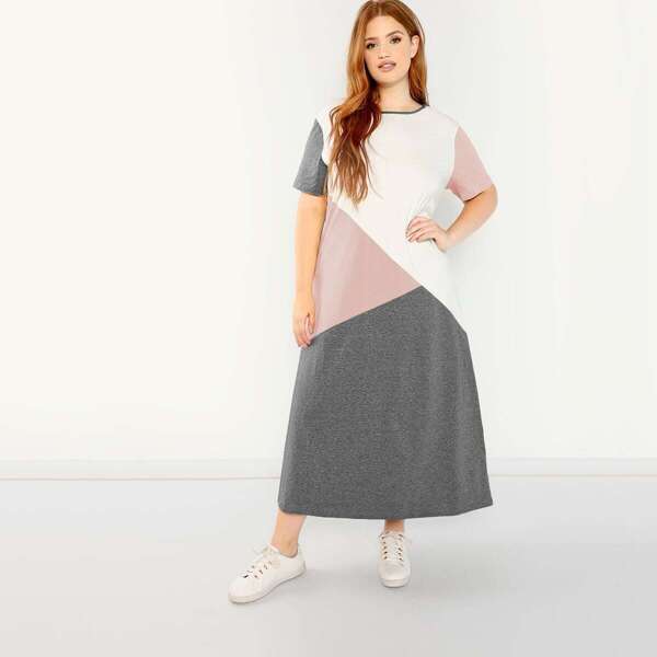 

Plus Cut and Sew Longline Dress
