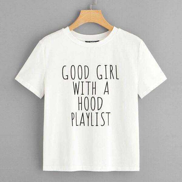 

Slogan Print Top