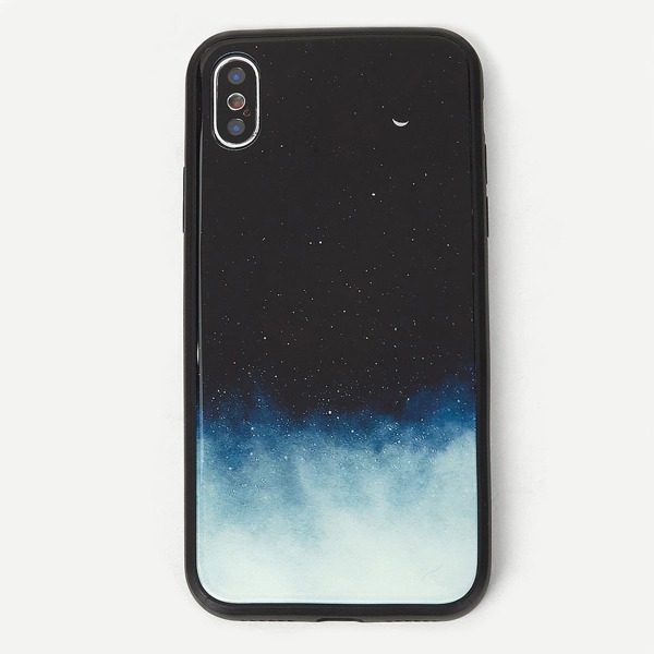 

Чехол для iPhone с графическим принтом, Чёрный