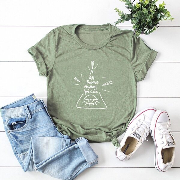 

Letter And Geo Print Tee