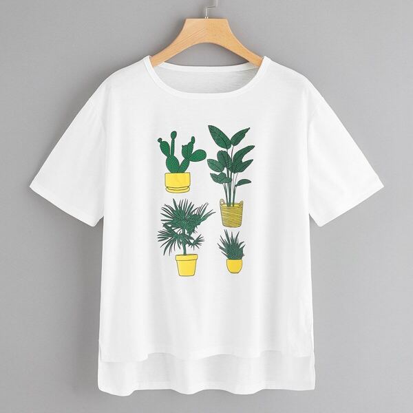 

Plus Potted Plants Print Tee