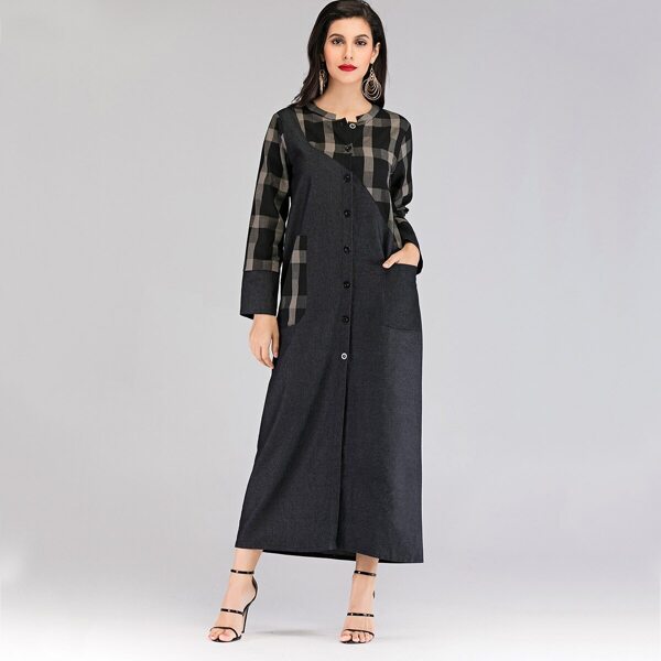 

Gingham Pocket Detail Shirt Dress