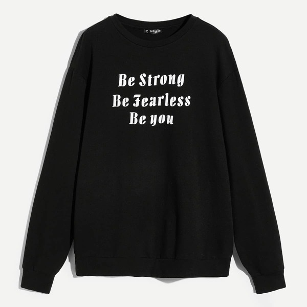 

Men Slogan Pullover