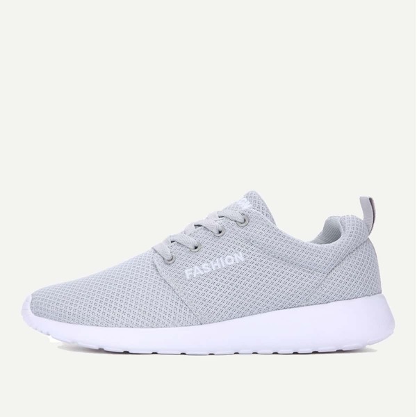 

Lace-up Front Mesh Sneakers, Grey