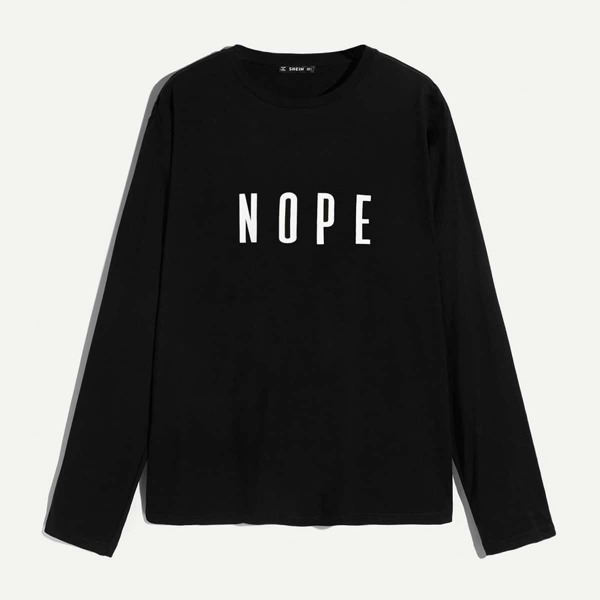

Men Letter Print Tee