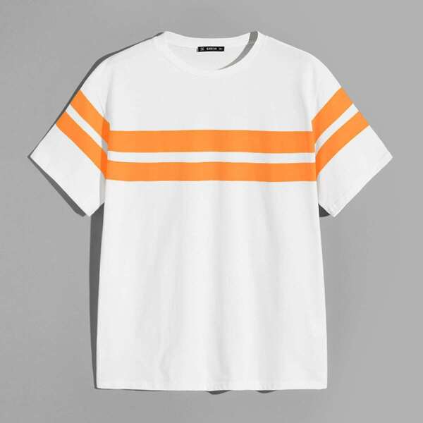 

Men Short Sleeve Striped Top