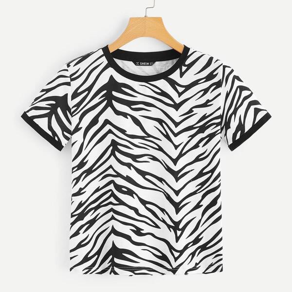

Zebra Print Tee