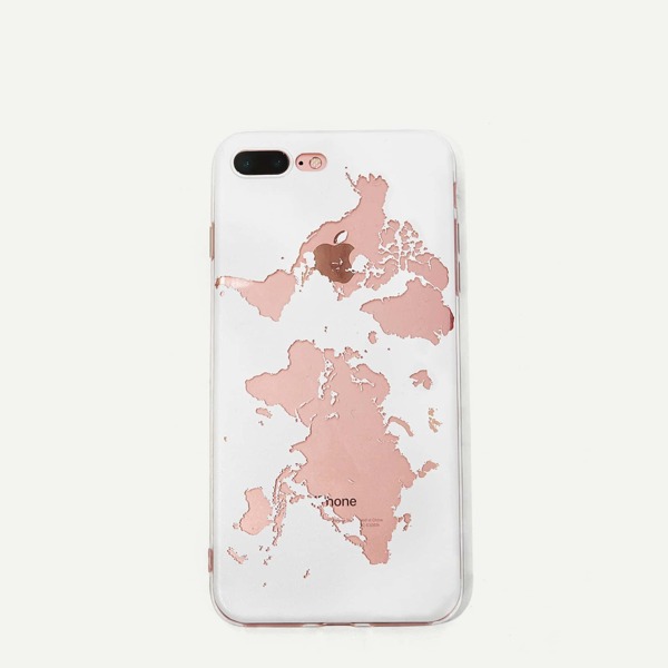 

Чехол для iPhone с картой мира, Многоцветный