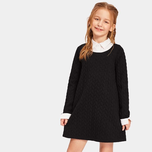 

Girls Zip Up Back 2 in 1 Dress
