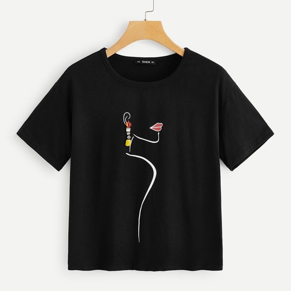 

Figure Print Tunic Tee